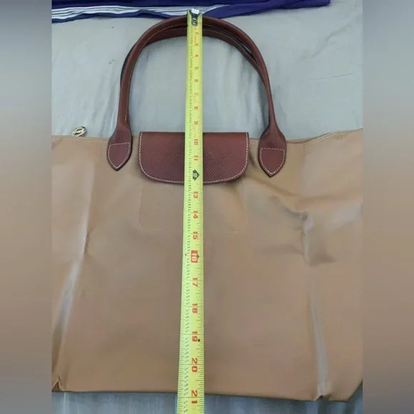 LONGCHAMP Le Pliage large Shoulder Tote bag Desert Beige Tan color - Picture 4 of 8